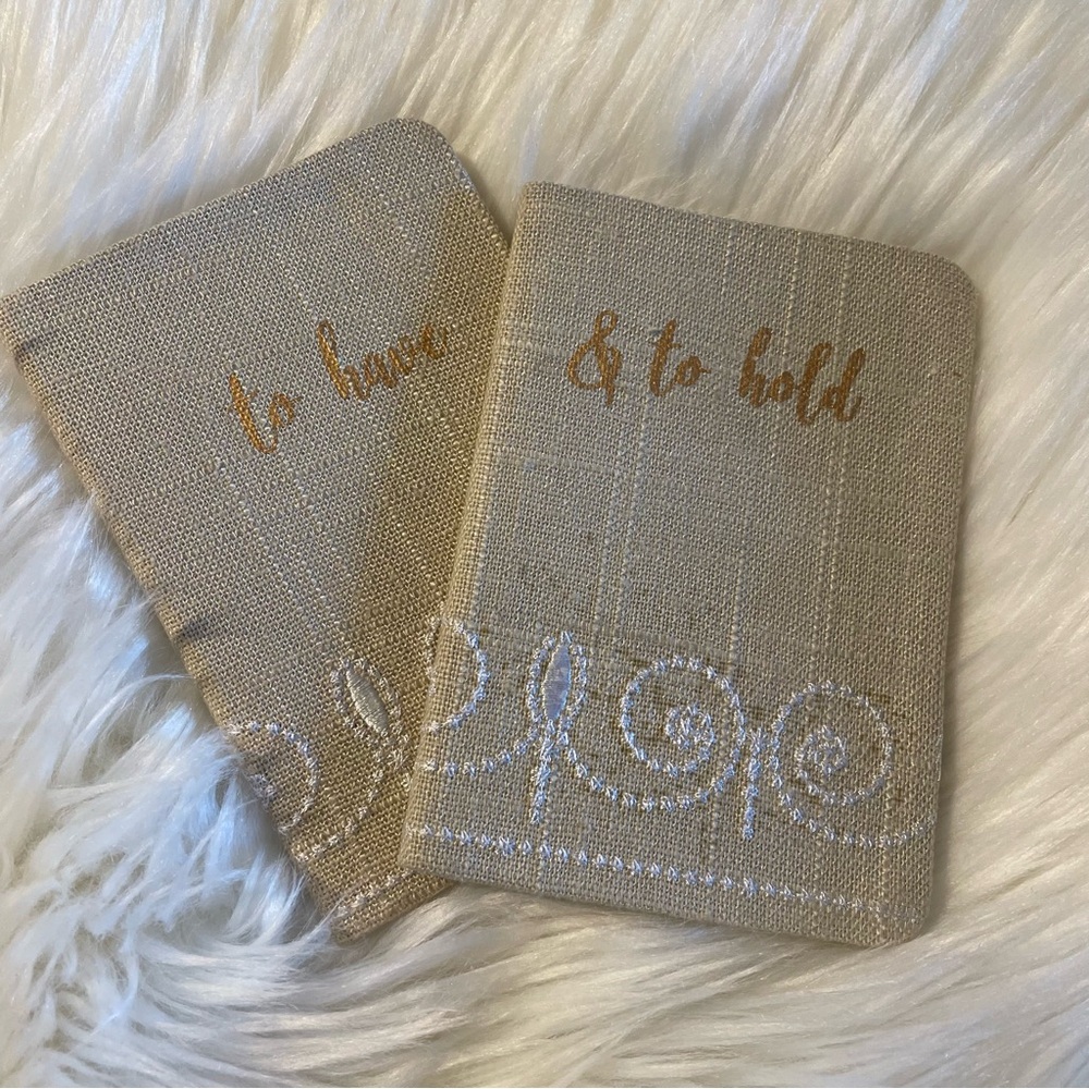 🌟10/$10 Elegant Wedding Vows Notebook Set FLAWS
